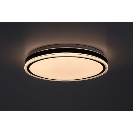 Rabalux - dimeriuojamas LED lubų šviestuvas LED/20W/230V 3000-6500K skersmuo 38,5 cm juodas + nuotolinis valdymas