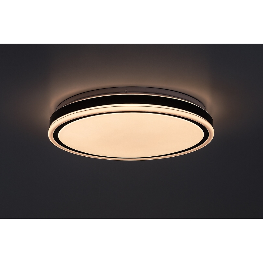 Rabalux - dimeriuojamas LED lubų šviestuvas LED/20W/230V 3000-6500K skersmuo 38,5 cm juodas + nuotolinis valdymas