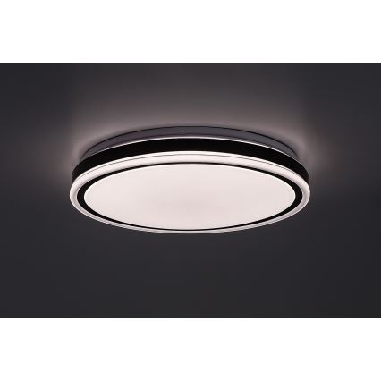 Rabalux - dimeriuojamas LED lubų šviestuvas LED/20W/230V 3000-6500K skersmuo 38,5 cm juodas + nuotolinis valdymas