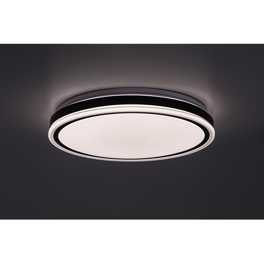 Rabalux - dimeriuojamas LED lubų šviestuvas LED/20W/230V 3000-6500K skersmuo 38,5 cm juodas + nuotolinis valdymas