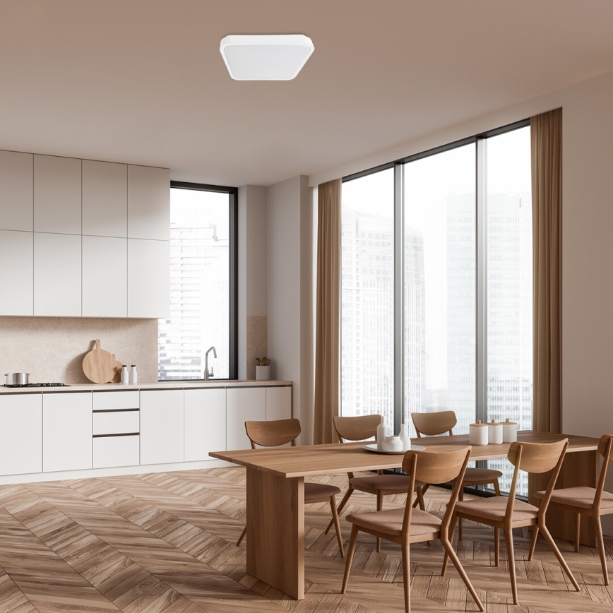 Rabalux - LED lubinis vonios šviestuvas LED/24W/230V 3000/4000/6000K IP44 29x29 cm balta
