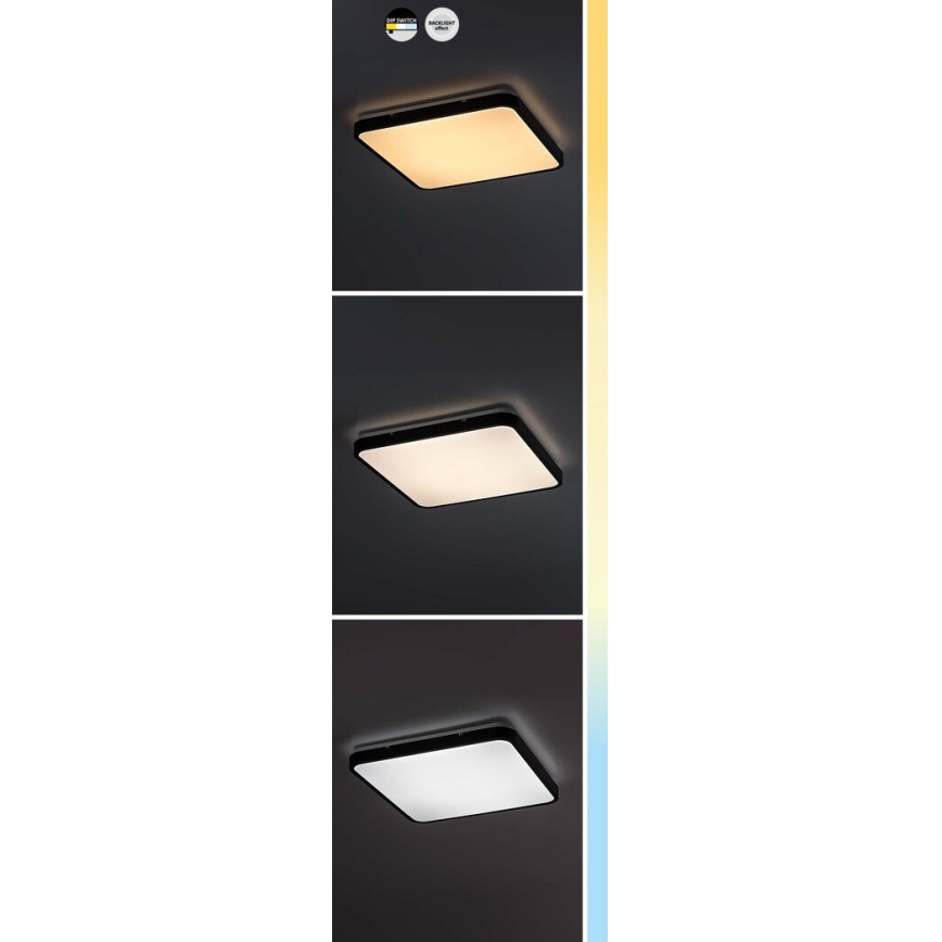 Rabalux - LED lubinis vonios šviestuvas LED/24W/230V 3000/4000/6000K IP44 29x29 cm balta