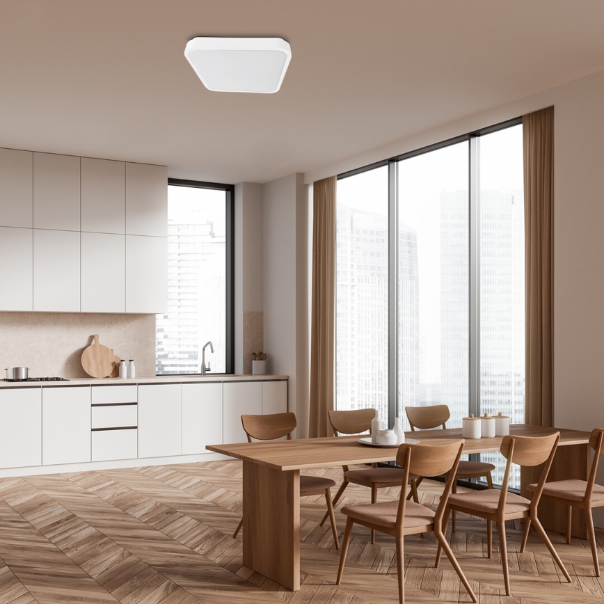 Rabalux - LED lubinis vonios šviestuvas LED/36W/230V 3000/4000/6000K IP44 42x42 cm balta