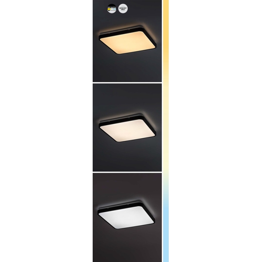 Rabalux - LED lubinis vonios šviestuvas LED/36W/230V 3000/4000/6000K IP44 42x42 cm balta