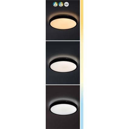 Rabalux - LED pritemdomas lubinis vonios šviestuvas LED/24W/230V 3000-6000K IP44 diametras 35,5 cm balta + nuotolinio valdymo pultas