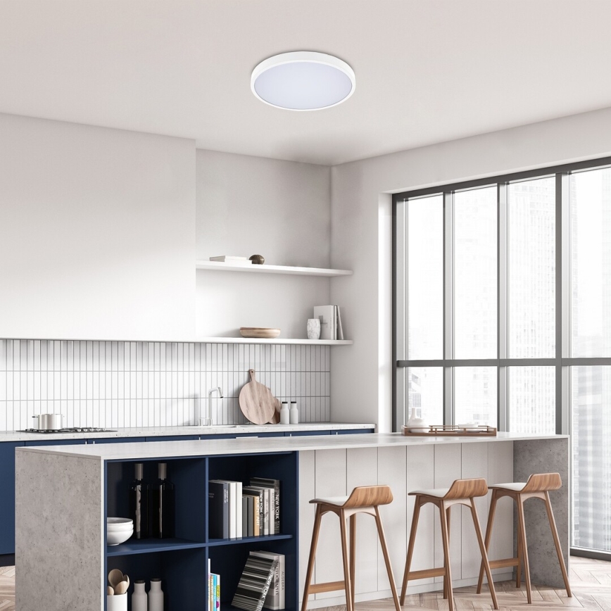 Rabalux - LED pritemdomas lubinis vonios šviestuvas LED/36W/230V 3000-6000K IP44 diametras 42 cm balta + nuotolinio valdymo pultas