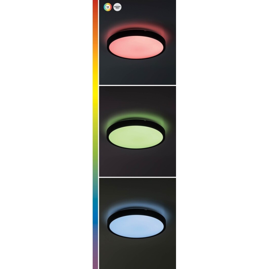 Rabalux - LED RGB Pritemdomas sieninis vonios šviestuvas LED/36W/230V 3000-6000K Wi-Fi Tuya IP44 diametras 42 cm balta + nuotolinio valdymo pultas