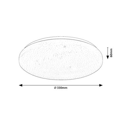 Rabalux - reguliuojamo ryškumo LED lubinis šviestuvas LED/22W/230V 3000-6500K Ø 33 cm + nuotolinis valdymas