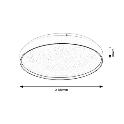 Rabalux - dimeriu reguliuojamas LED lubų šviestuvas LED/34W/230V 3000-6500K skersmuo 38 cm + nuotolinis valdymas