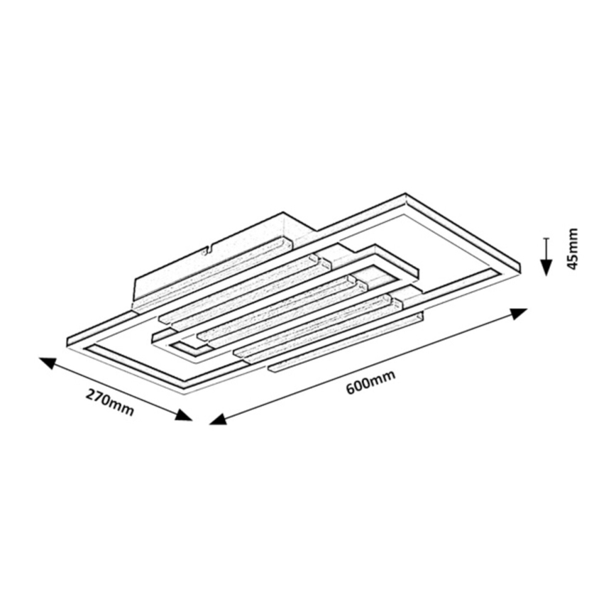 Rabalux - LED lubinis šviestuvas LED/28W/230V 3000/4500/6000K
