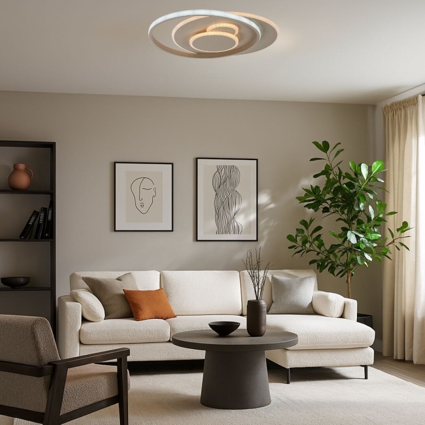 Rabalux - reguliuojamo ryškumo LED lubinis šviestuvas LED/57W/230V 3000-6000K 48,5x40 cm + nuotolinis valdymas