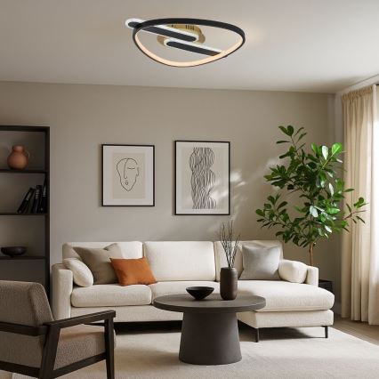 Rabalux - Dimeriuojamas lubinis LED šviestuvas LED/60W/230V 3000-6000K 53x45 cm + nuotolinis valdymas