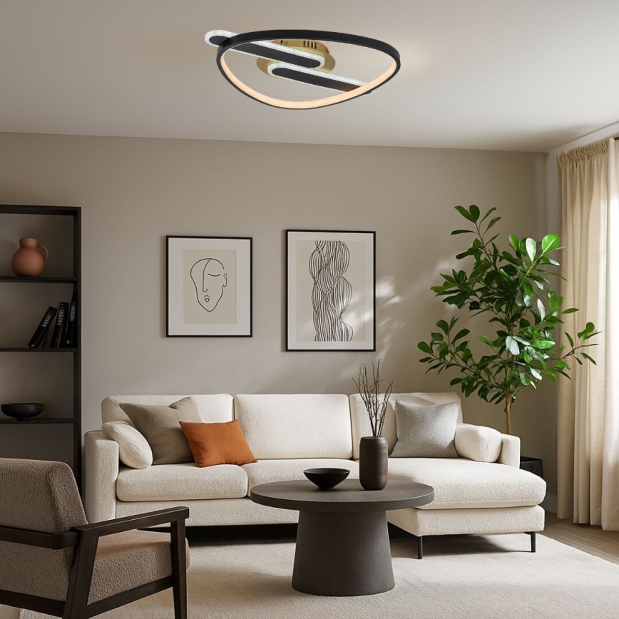 Rabalux - Dimeriuojamas lubinis LED šviestuvas LED/60W/230V 3000-6000K 53x45 cm + nuotolinis valdymas