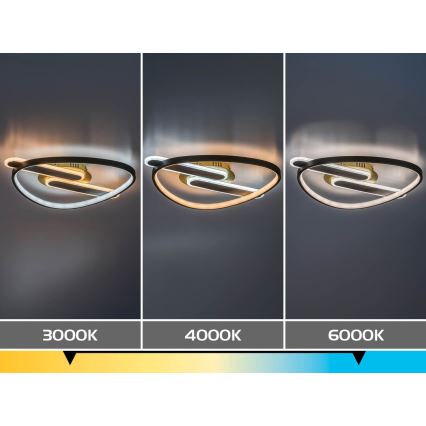 Rabalux - Dimeriuojamas lubinis LED šviestuvas LED/60W/230V 3000-6000K 53x45 cm + nuotolinis valdymas