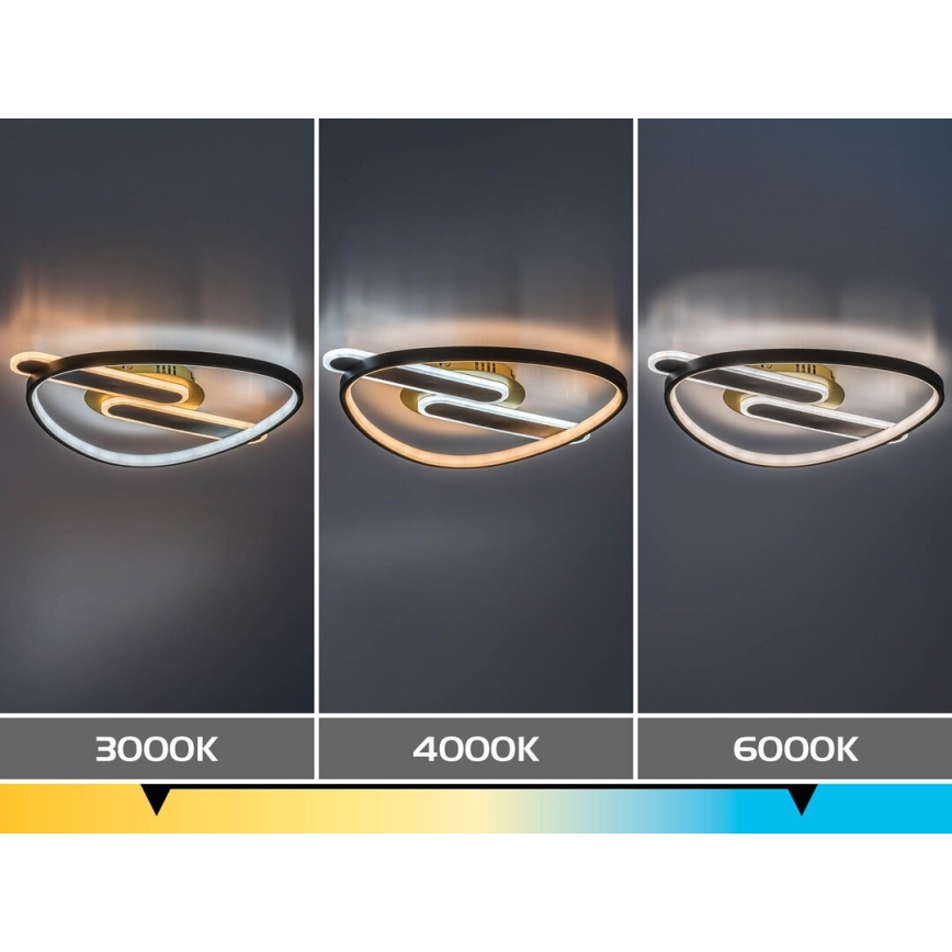 Rabalux - Dimeriuojamas lubinis LED šviestuvas LED/60W/230V 3000-6000K 53x45 cm + nuotolinis valdymas