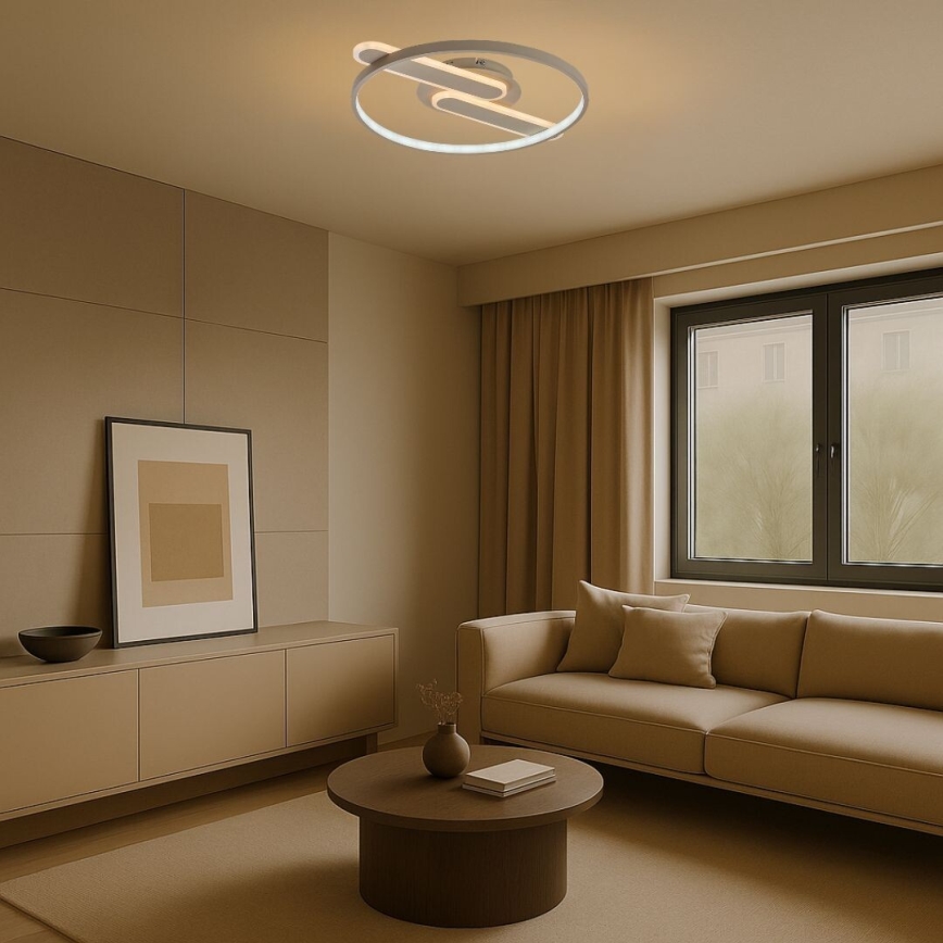 Rabalux - dimeriuojamas lubų LED šviestuvas LED/55W/230V 3000-6000K 53x45 cm + nuotolinis valdymas