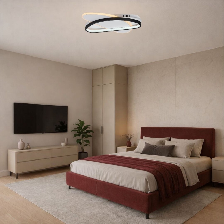 Rabalux - dimeriuojamas LED lubinis šviestuvas LED/57W/230V 3000-6000K 45x30,5 cm + nuotolinis valdymas