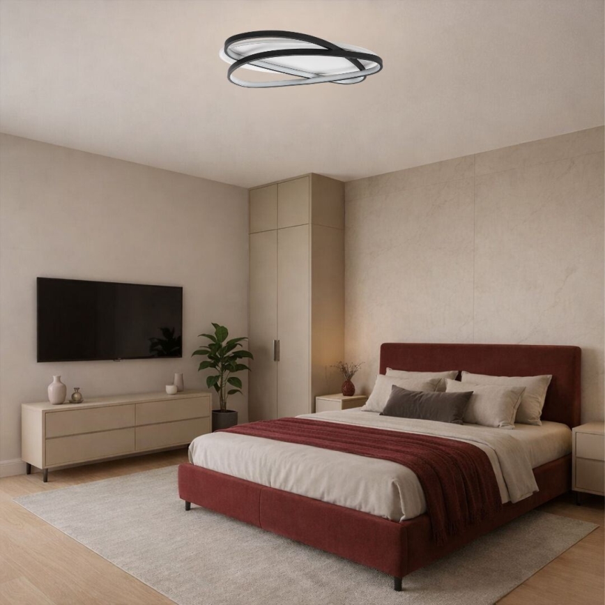 Rabalux - LED dimeriuojamas lubinis šviestuvas LED/57W/230V 3000-6000K 53x38 cm + nuotolinio valdymo pultas