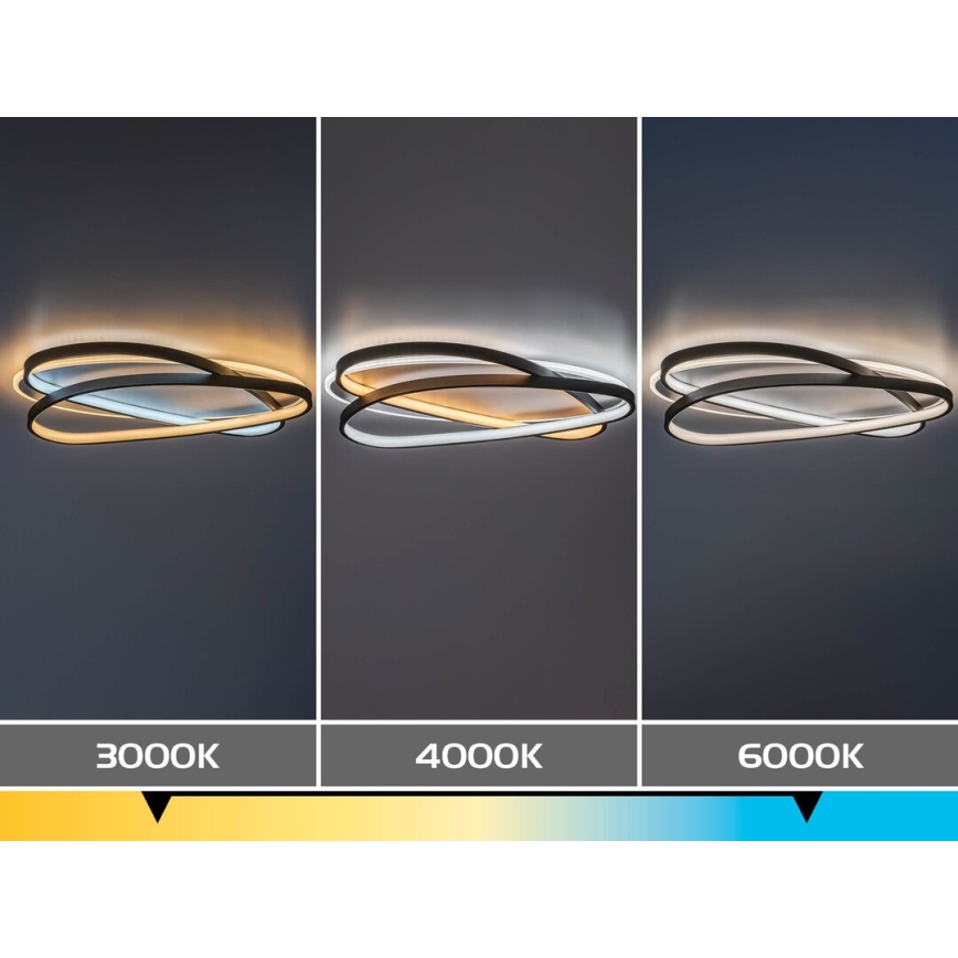 Rabalux - LED dimeriuojamas lubinis šviestuvas LED/57W/230V 3000-6000K 53x38 cm + nuotolinio valdymo pultas