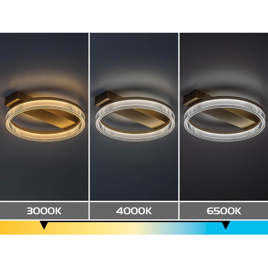 Rabalux - reguliuojamas LED lubinis šviestuvas LED/18W/230V 3000-6500K 37x33 cm + nuotolinis pultelis