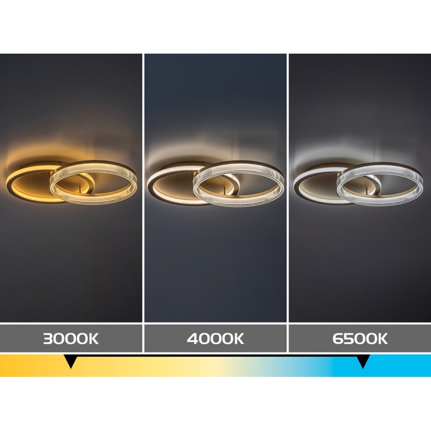 Rabalux - reguliuojamo ryškumo LED lubų šviestuvas LED/22W/230V 3000-6500K 53,5x35 cm + nuotolinio valdymo pultas