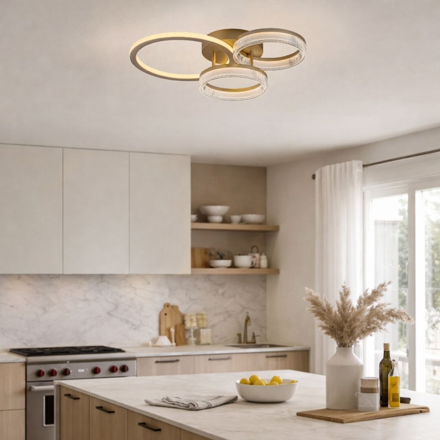Rabalux - LED Pritemdomas lubinis šviestuvas LED/38W/230V 3000-6500K 58,5x38 cm + nuotolinis valdymas