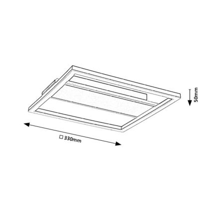 Rabalux - LED lubinis šviestuvas LED/24W/230V 33x33 cm