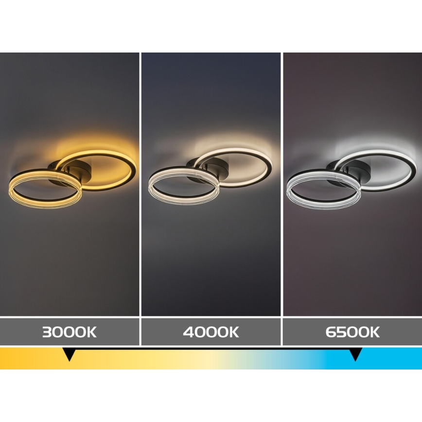 Rabalux - dimeriuojamas LED lubinis šviestuvas LED/38W/230V 3000-6500K 60x35 cm + su nuotolinio valdymo pultu