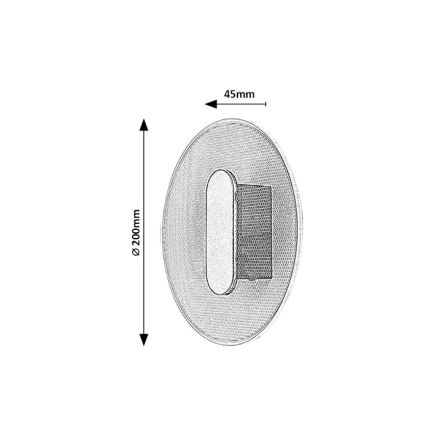 Rabalux - sieninis LED šviestuvas LED/6W/230V