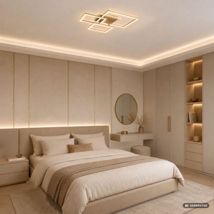 Rabalux - LED lubinis šviestuvas LED/40W/230V 3000K 50x50 cm auksinis