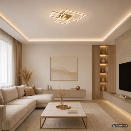 Rabalux - LED lubinis šviestuvas LED/40W/230V 3000K 50x50 cm auksinis