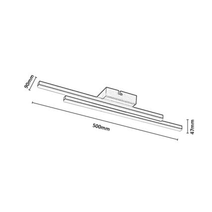 Rabalux - LED lubinis šviestuvas LED/12W/230V 3000K auksinis