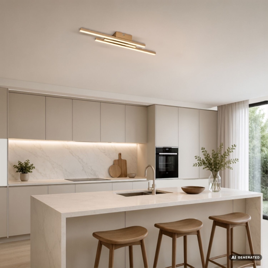 Rabalux - LED lubinis šviestuvas LED/18W/230V 3000K auksinis
