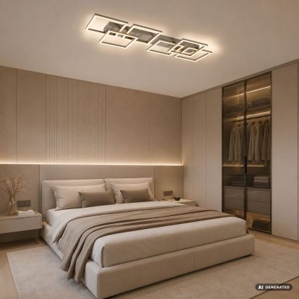 Rabalux - LED Reguliuojamas lubinis šviestuvas LED/40W/230V 3000-6500K 33x100 cm smėlio spalvos + su nuotoliniu pulteliu