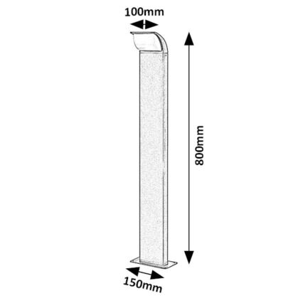 Rabalux - LED Lauko lempa LED/9W/230V IP65