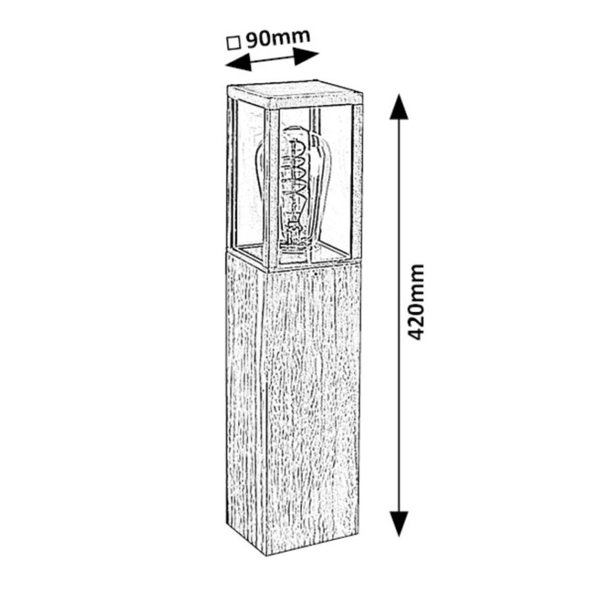 Rabalux - Lauko lempa 1xE27/60W/230V IP44