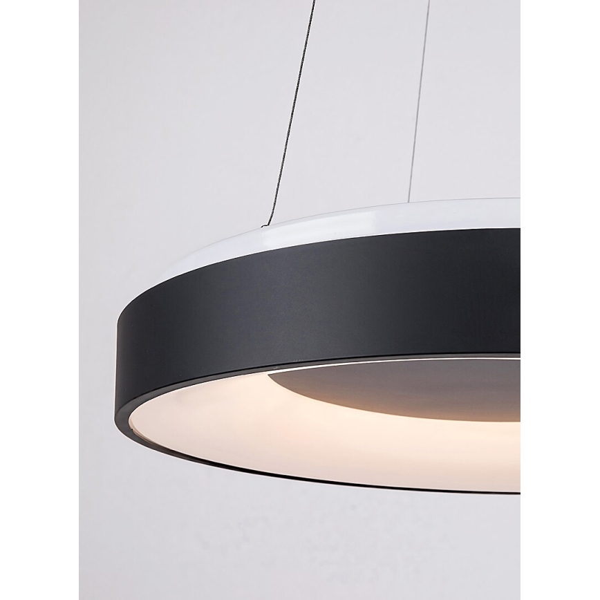 Rabalux - LED Reguliuojamas pakabinamas sietynas LED/38W/230V 3000-6500K juoda + nuotolinio valdymo pultas