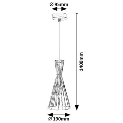 Rabalux - Sietynas ant stulpo 1xE27/60W/230V