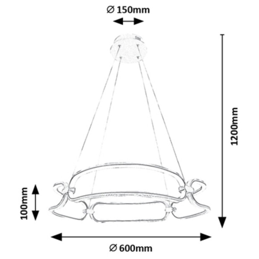 Rabalux - LED šviestuvas ant laido LED/67W/230V 4000K