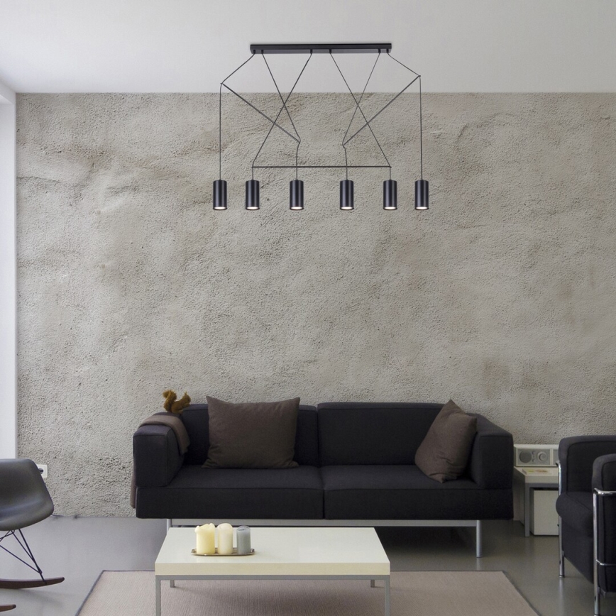 Rabalux - Pakabinamas šviestuvas su viela 6xGU10/50W/230V