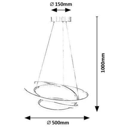 Rabalux - LED Pakabinamas sietynas LED/42W/230V 4000K