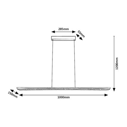 Rabalux - LED pakabinamas šviestuvas ant laido LED/40W/230V 3000K