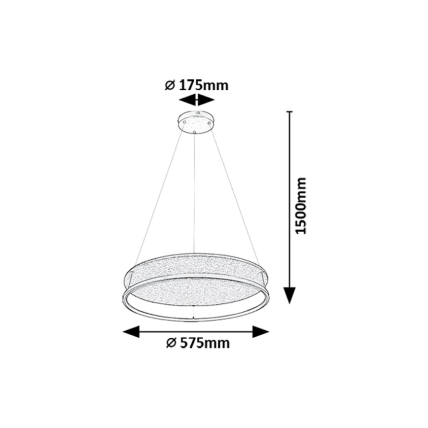 Rabalux - LED Pakabinamas sietynas LED/40W/230V 3000/4000K
