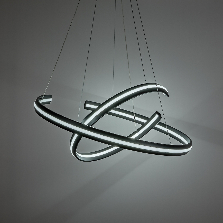 Rabalux - reguliuojamo ryškumo LED pakabinamas šviestuvas su laidu LED/80W/230V 3000-6500K juoda + nuotolinis valdymas