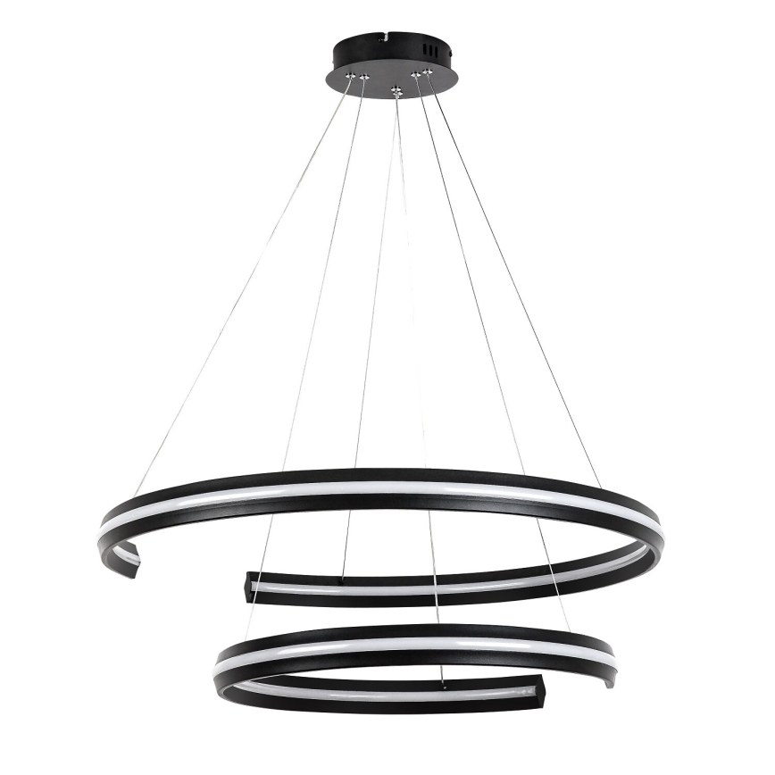 Rabalux - reguliuojamo ryškumo LED pakabinamas šviestuvas su laidu LED/80W/230V 3000-6500K juoda + nuotolinis valdymas