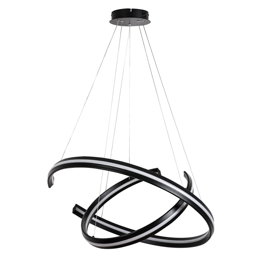 Rabalux - reguliuojamo ryškumo LED pakabinamas šviestuvas su laidu LED/80W/230V 3000-6500K juoda + nuotolinis valdymas