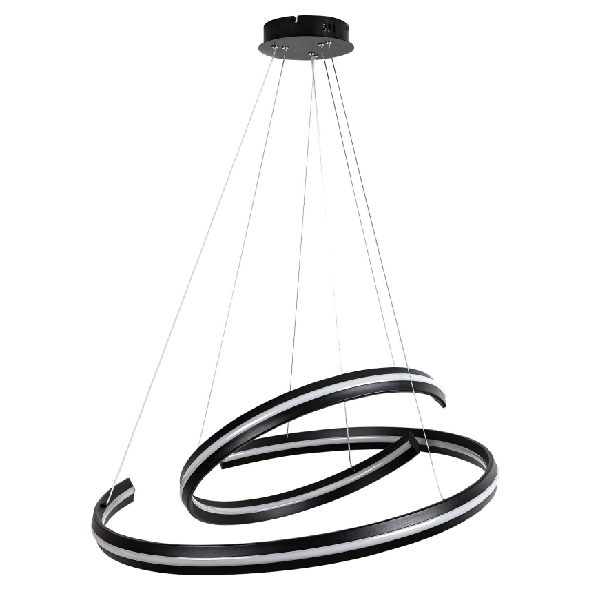 Rabalux - reguliuojamo ryškumo LED pakabinamas šviestuvas su laidu LED/80W/230V 3000-6500K juoda + nuotolinis valdymas