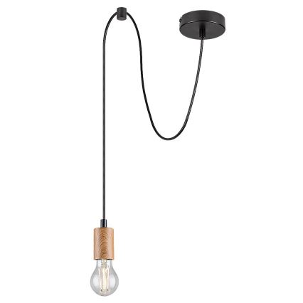 Rabalux - Pakabinamas šviestuvas su kabeliu 1xE27/60W/230V, ąžuolo spalvos