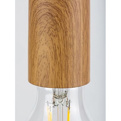 Rabalux - Lubų šviestuvas su kabeliu 5xE27/60W/230V voras bukas