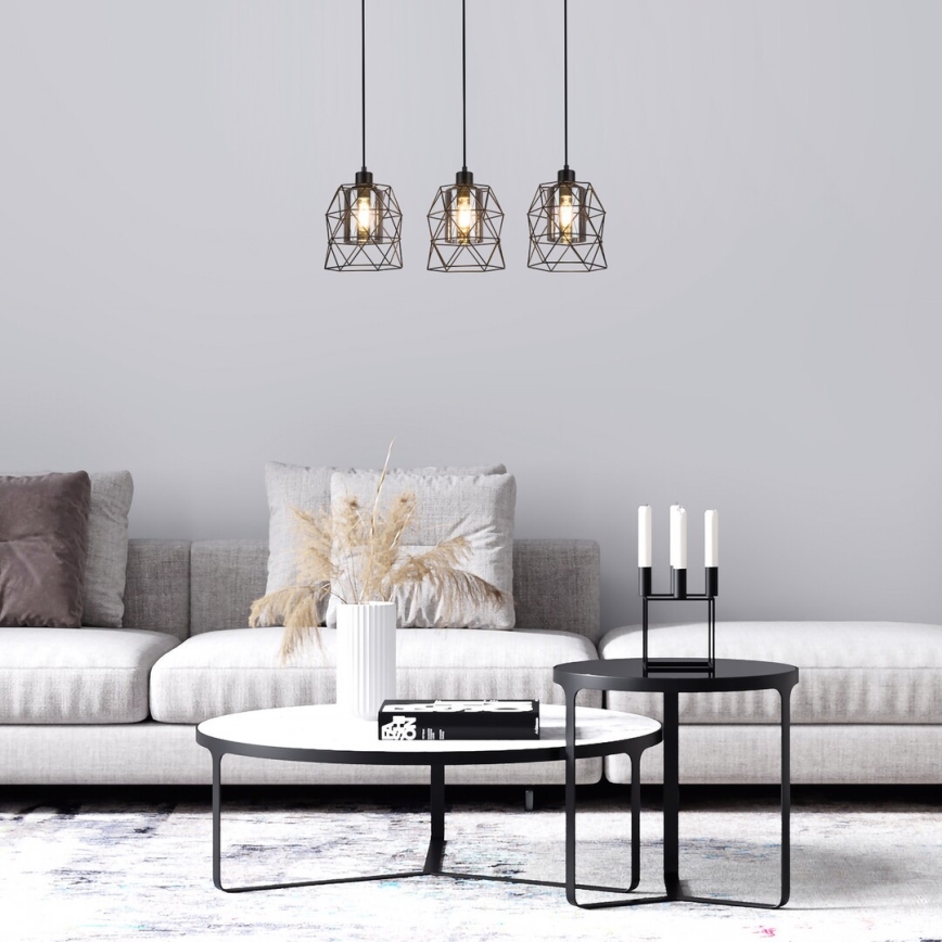 Rabalux - Pakabinamas šviestuvas su laidu 3xE27/40W/230V